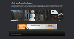 Desktop Screenshot of goldensnowball.com